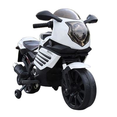 Motocicleta eléctrica para niños MP3 Iluminación y ruedas auxiliares 6v 12v Batería