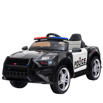 12V coche de policía eléctrico para niños rango de edad 2-4 años con luz de advertencia de control remoto y megafono 2023