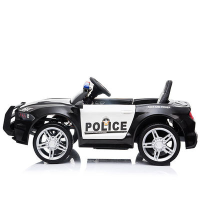 12V coche de policía eléctrico para niños rango de edad 2-4 años con luz de advertencia de control remoto y megafono 2023