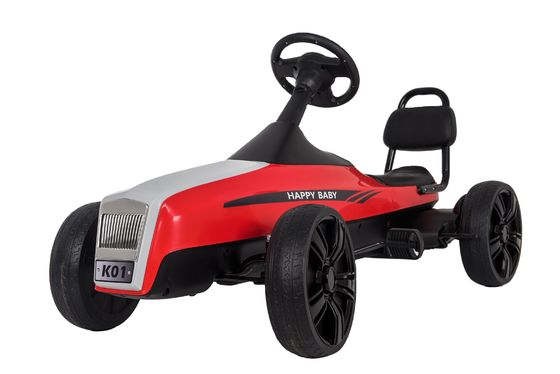 5-7 años de edad Unisex para niños Pedal Go-Kart coche con asientos delanteros y traseros ajustables