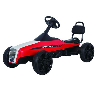 5-7 años de edad Unisex para niños Pedal Go-Kart coche con asientos delanteros y traseros ajustables