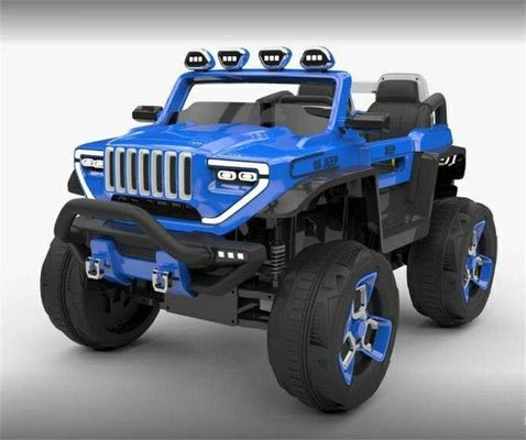 Carro eléctrico de plástico para niños con caja de almacenamiento y cuatro ruedas