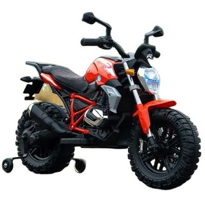 Conducción de motocicleta todoterreno en coche eléctrico para niños con control remoto incluido