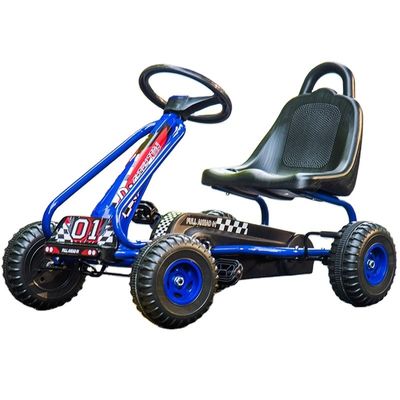 Paseo en juguete asiento ajustable freno de mano pedales de 4 ruedas go-karts para el entretenimiento de los niños