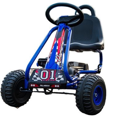 Paseo en juguete asiento ajustable freno de mano pedales de 4 ruedas go-karts para el entretenimiento de los niños