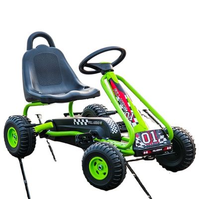 Paseo en juguete asiento ajustable freno de mano pedales de 4 ruedas go-karts para el entretenimiento de los niños