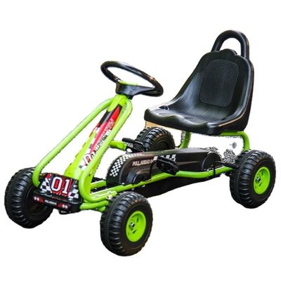 Paseo en juguete asiento ajustable freno de mano pedales de 4 ruedas go-karts para el entretenimiento de los niños