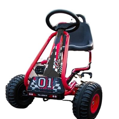 Paseo en juguete asiento ajustable freno de mano pedales de 4 ruedas go-karts para el entretenimiento de los niños
