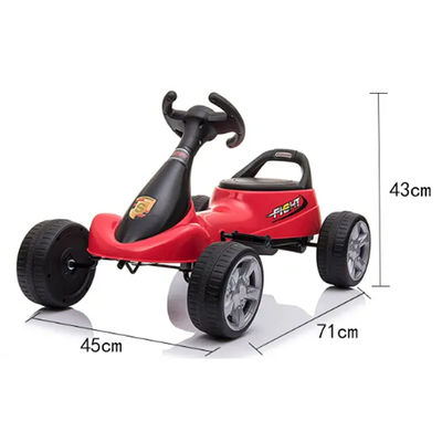 Carga máxima 30kgs 2022 Popular Rueda de plástico Niños montar en el coche Pedal de pie Go-kart para niños