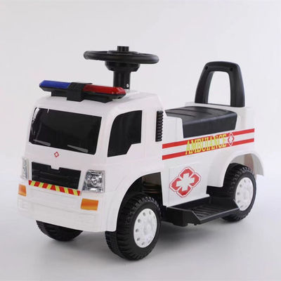 Rojo Blanco/Blanco/Rojo 6V Electric Ride On Cars para Niños Simulación Sirena Iluminación y música