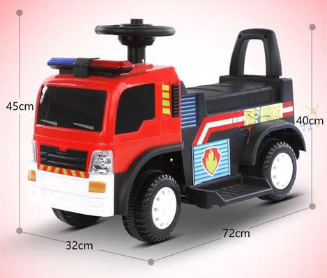 Rojo Blanco/Blanco/Rojo 6V Electric Ride On Cars para Niños Simulación Sirena Iluminación y música
