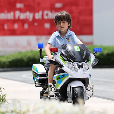 Policía Niños 2 ruedas de viaje en el coche Niños Juguetes de motocicleta con cartón Tamaño 106 * 38 * 64cm