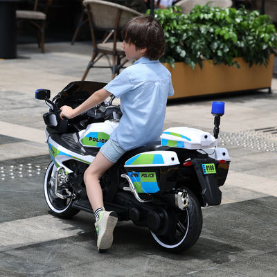Policía Niños 2 ruedas de viaje en el coche Niños Juguetes de motocicleta con cartón Tamaño 106 * 38 * 64cm