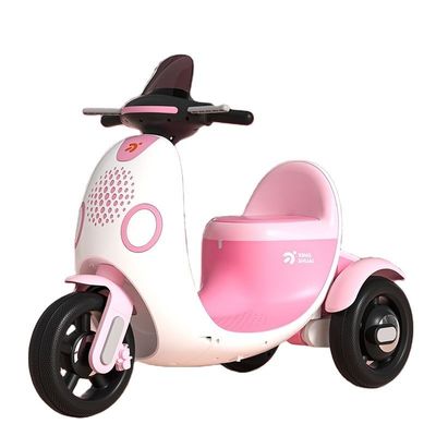 6v Electric Cute Kids Motorcycle Tricycle con música y motor ligero 380*2 CBM 0.122m2