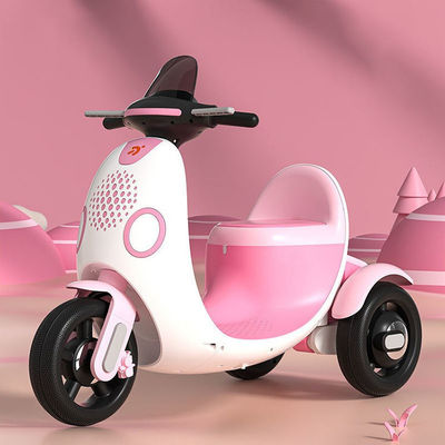 6v Electric Cute Kids Motorcycle Tricycle con música y motor ligero 380*2 CBM 0.122m2