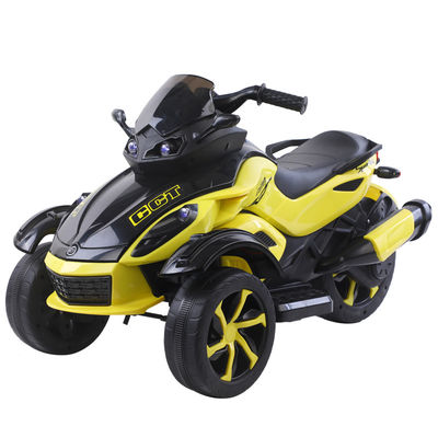 Unisex 12v Electric Ride On Motorcycle 3 ruedas coche para niños Luces musicales incluidas