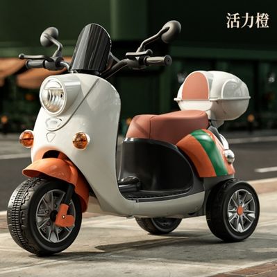 Motocicleta eléctrica recargable clásica de 6V para unisexo 2024 de batería 6V4.5/380*1