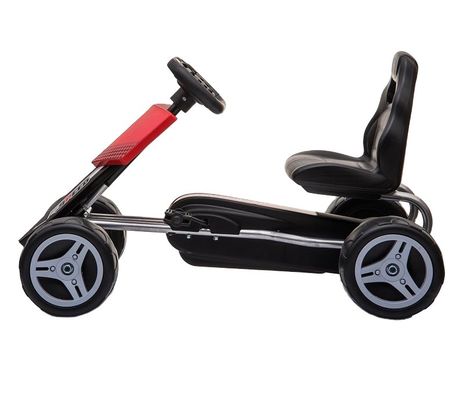 8 a 13 años asientos ajustables de rango Pedal de los niños Go-Kart coche con delante y atrás