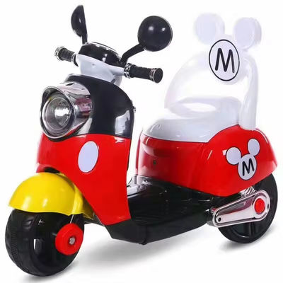 Cargador remoto Triciclo eléctrico infantil coche de música para la educación temprana en rosa