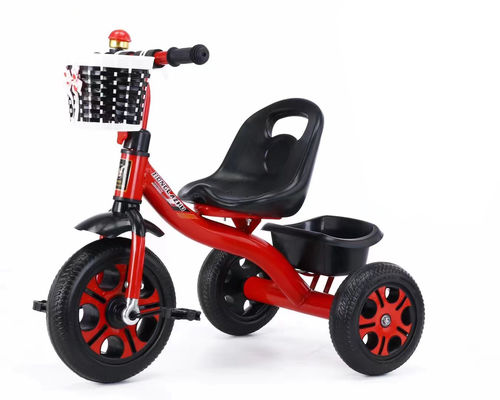 2023 Baby Trike Manos de carga rápida y cesta delantera tejida para niños de 2 a 5 años