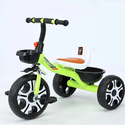 Triciclo bebé para niños de 2 a 5 años de edad 3 ruedas asiento de cuero suave rueda Mickey grande