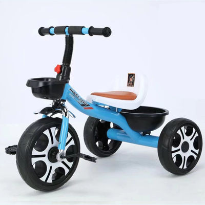 Triciclo bebé para niños de 2 a 5 años de edad 3 ruedas asiento de cuero suave rueda Mickey grande