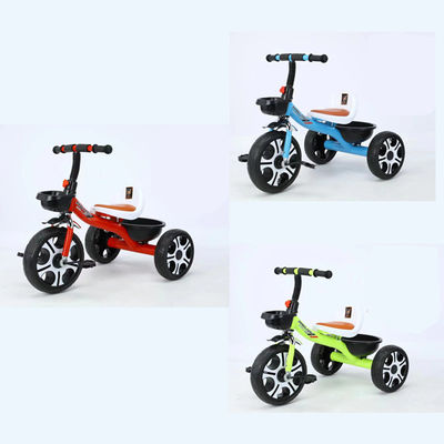 Triciclo bebé para niños de 2 a 5 años de edad 3 ruedas asiento de cuero suave rueda Mickey grande