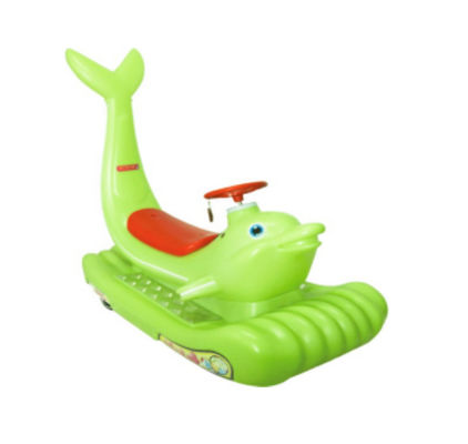 Unisex Electric Ride On Car para niños y adultos Parque de diversiones de coloridos delfines deslumbrante