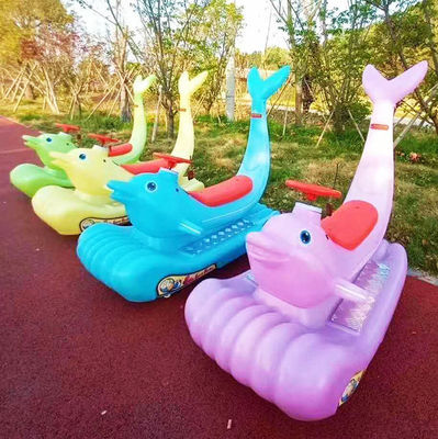 Unisex Electric Ride On Car para niños y adultos Parque de diversiones de coloridos delfines deslumbrante