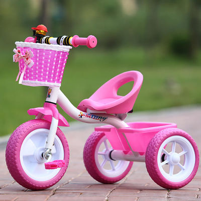 3 ruedas triciclo niños bicicleta con pedal para bebés 2-6 años adecuado