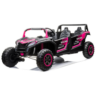 Control remoto 24v UTV 4 plazas para adultos y niños en color rojo rosa