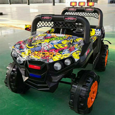 Socket MP3 y control remoto 2 asientos en SUV juguete para niños 12v batería eléctrica de automóvil